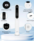 Portable Infrared Height Measurer For Kids And Adults With Quick Three Second Read In Feet And Meters Super Handy Cordless Handheld Wall Mounted Height Gauge Reaches Up To Two Hundred Forty Centimeters with LED display