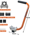 Ergonomic Trimmer Grip With Bracket Clamp For Weed Wacker Extension Handle Pain Relieving All Day Comfort Tools Orange