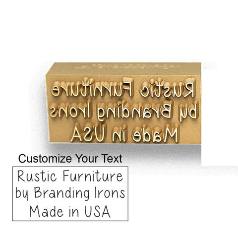 Custom Electric Branding Iron With Personalized Text Large Size Engraved In USA For Wood Leather And Craft Projects
