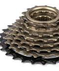 Beefy 8 Speed 13 To 28T Bicycle Freewheel With Threaded Freehub Replacement Part For Road And Mountain Bikes Brass Black Finish