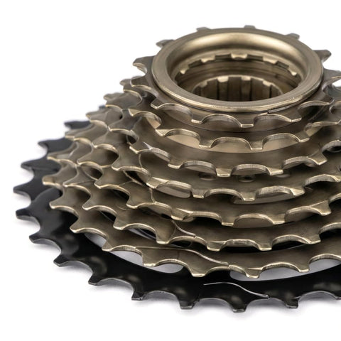 Beefy 8 Speed 13 To 28T Bicycle Freewheel With Threaded Freehub Replacement Part For Road And Mountain Bikes Brass Black Finish