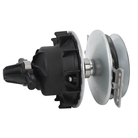 Transmission Primary Pulley Assembly MIA13031 for D105 E100 X105 X106 Upgrades Transmission Efficiency to Boost Acceleration Power Delivery and Ride Control on Off Road Trails and Daily Tasks Durable OEM Replacement, silver and black