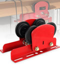 Electric Hoist Manual Trolley 1 Ton Heavy Duty I Beam Overhead Trolley with Dual Wheels, Push Geared Design, Adjustable Flange