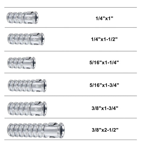 Heavy Duty Lag Shield Anchors For Concrete Walls And Masonry Featuring Rust Proof Zinc Build That Locks Tight Under Vibration While Quarter Inch Size Drops In Smooth And Delivers Serious Grip For Tough Drywall Framing Or Quick Shelf Repairs Around The