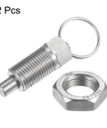 Solid Stainless Steel Spring Plunger With M16x1.5 Thread And 8mm Pin Shaft And Top Notch Industrial Hardware with hex nut