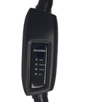 Detail of a Straight Up Heavy Duty Level 1 Plus 2 EV Charger With 25 Ft Cable showing power and status indicators.