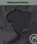 Waterproof droplets on black Waterproof 600D Oxford Patio Table And Furniture Cover For Outdoor Use Weatherproof And Windproof