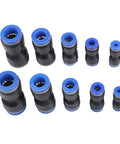 Versatile Quick Connect Air Hose Fitting Kit Push To Connect Pneumatic Coupler Tools For 4mm To 12mm And 1/8 To 1/2 Inch Diverse Tasks Nickel Plated Brass Build Resists Harsh Workshop Grime Effortless Operation With Circular Release Ring, assorted sizes