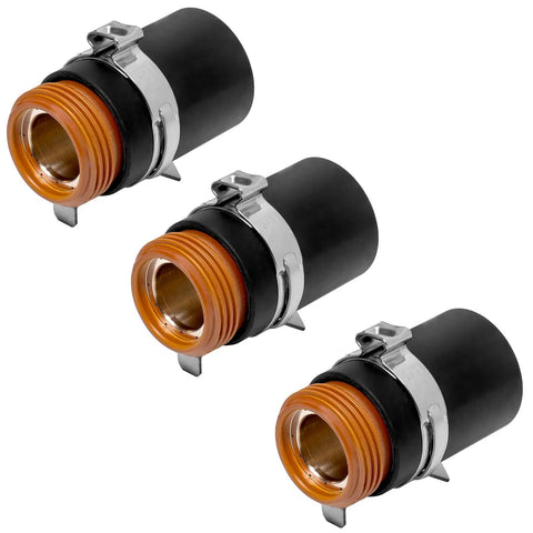 Plasma Cutter Retaining Caps and High Temperature Cutting Nozzles for 45 65 85 Series Rust Resistant Metal Cutting Replacement Parts 3 Pack
