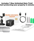 4G LTE Cellular Security Camera Indoor No WiFi Off Grid With Long Standby Battery Life Night Vision And Human Detection package contents