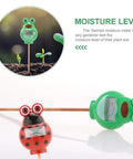 Two-Pack Indoor Outdoor Soil Moisture Meter with frog and ladybug critters, 7-inch probe, battery-free plant care tool.