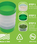 Deluxe Seed Sprouter With Four Growing Trays And Seed Packets For Indoor Sprouting Alfalfa Sprouts Fast No Soil Needed Water Flow System