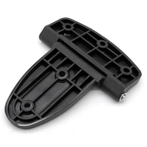 Heavy Duty Black Plastic Door Hinges For Barn Shed Gates Square And T Hinges Tough Gate Hardware, top view of hinge