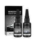 Upgraded Windshield Crack Repair Kit with Premium Glass Repair Liquid bottles and packaging