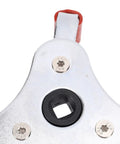 Smoke Detector Removal Tool And Fire Alarm Battery Changer Claw Gripper Head With 3 8 Square Ratchet Socket Interface top view