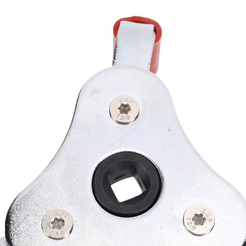 Smoke Detector Removal Tool And Fire Alarm Battery Changer Claw Gripper Head With 3 8 Square Ratchet Socket Interface top view