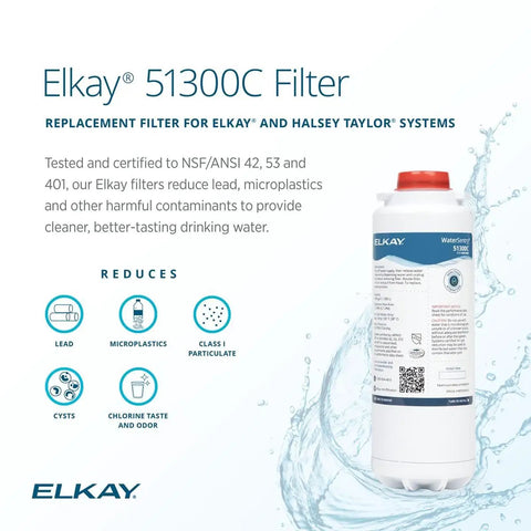 WaterSentry 51300C Replacement Filter For Bottle Fillers, Cuts Lead, Microplastics, Chlorine Taste And Odor, Cysts And Particulates