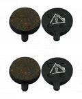 Heavy Duty Semi Metallic Disc Brake Pads Four Pairs For Alongha Sng Mechanical Mountain Bike Brakes, top view of eight pads.