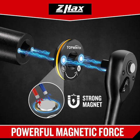 Low Profile Three Eighths Inch Female To One Half Inch Male Impact Socket Adapter For Tight Spaces Converts Impact Driver To Wrench Durable CR MO Steel With Black Phosphated Finish