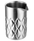 Kickback Ready 18 Oz Stainless Steel Cocktail Mixing Glass With A Weighted Base And Double Wall Construction for bartending