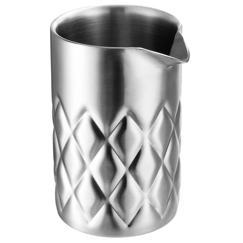 Kickback Ready 18 Oz Stainless Steel Cocktail Mixing Glass With A Weighted Base And Double Wall Construction for bartending