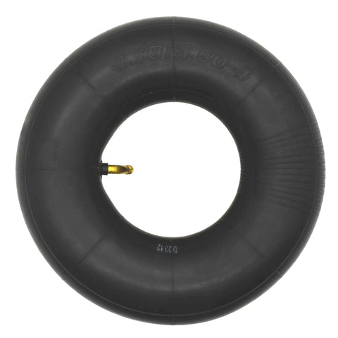 4 Pack Inner Tube For 4.10 3.50 4 Inch Tires With TR87 Bent Metal Valve Stem Heavy Duty on white background