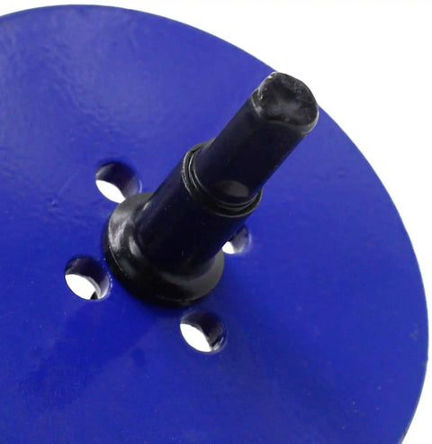 Close-up of 6.3 Inch Hole Saw Kit With Hex Shank Drill Bit Adapter Bi Metal HSS Cutter for wood and plastic