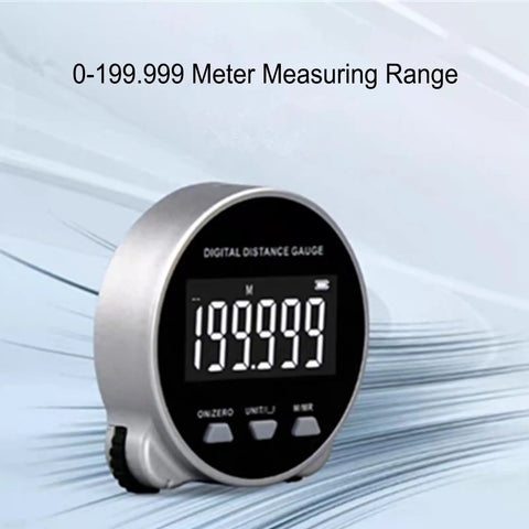 Zero Drama Digital Tape Measure Featuring Bright LCD Screen Smooth Trundle Electronic Ruler Rechargeable Power And Snap Unit Switching For Pain Free Curve Or Flat Measurement Duties