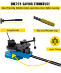 Heavy Duty Manual Bender For Steel And Metal Rods With Adjustable Radius And Angle Pro Grade Scroll Bender For Steel Brass Copper Aluminum Perfect For Home Shop And Industrial Projects, long handle and rubber grip