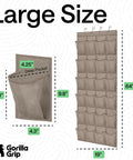 Over The Door Shoe Organizer With 24 Large Breathable Mesh Pockets And 40 Lbs Weight Capacity, Beige size details