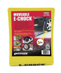 Movable Wheel Chock For E Track System, Heavy Duty Steel, Rust Resistant Powder Coat Finish, Quick Lock packaging