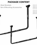 Adjustable Ceiling Storage Rack For Garage Overhead Shelf Bracket Heavy Duty Steel Construction 22 To 33 Inch Width package content