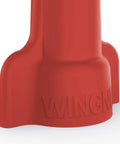 Close-up of Red Wing-Nut 452 Wire Connector For DIY Electrical Splices With Copolymer Shell That Expands For Easy Tightening, showing wing grip