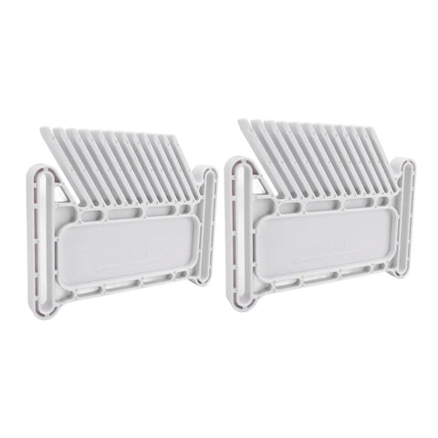 Adjustable featherboard components for woodworkers, rigid ABS material, designed for table saws and routers, featuring twin locks.