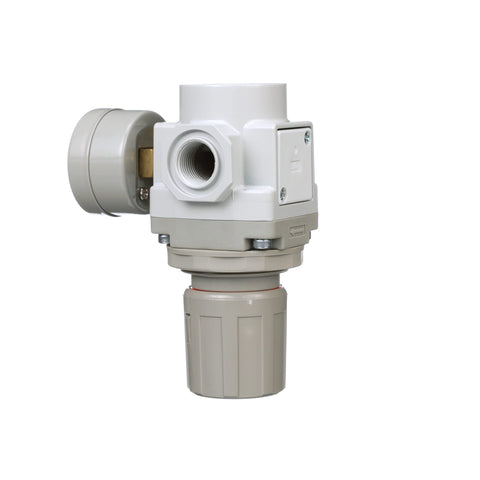 SAR300 N03BG 3/8 Inch NPT Air Pressure Regulator With Gauge And Bracket Relieving Type 0 To 150 PSI Max 250 PSI 105 SCFM