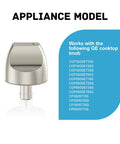 Five Pack Cooktop Burner Control Knobs For Cafe Series Gas Range CGP350SET1SS CGP350SET3SS CGP650SET3SS Replacement WB03X25889
