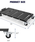 KEDSUM 2200 Lbs Heavy Duty Furniture Dolly with thick steel frame, dimensions 31x17 inches, 4.7 inch height for appliance moving.