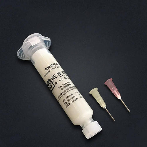 Solder Paste Booster Kit For Mobile Phone PCB BGA Reballing And Pro Grade Soldering Flux Set with aluminum syringe and needles
