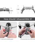 Foldable Landing Gear Extensions For DJI Mini 4K Mini 2 Mini SE And Mavic Mini Drones Raise Ground Clearance With A Simple Foldable Design, No Disassembly Needed, Compatible Accessory For Stable Outdoor Flights, shown folded
