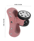 Two Pairs Suitcase Wheel Replacement With 360 Degree Swivel And Quiet Operation ABS Luggage Spinner Wheels Spare Parts For Travel Easy Install Trolley Repair For Hard Sided Suitcases, 4 in rose gold