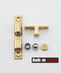 Solid Brass Cabinet Door Catch Set Of 4 Ball Tension Latches For Cabinets And Closets Rustproof Durable Hardware Display