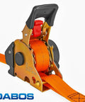 Heavy Duty Retractable Tie Down Straps Bulk 640 Count Two Pallets with zinc coated s hooks on steel ratchet lock for cargo securing.