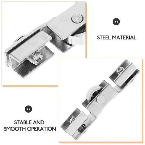 Tough As Nails Sliding Door Rollers Set Of Eight Premium Steel Pulley Wheels for smooth operation and stable performance.