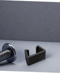 Heavy Duty Wicker Rattan Furniture Clamps 8 Pack Plastic Fasteners for outdoor use shown on table with steel bolt