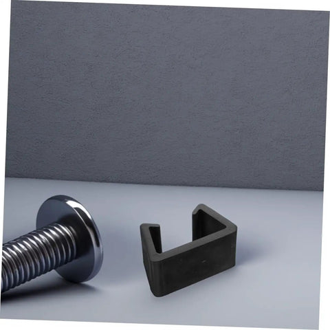 Heavy Duty Wicker Rattan Furniture Clamps 8 Pack Plastic Fasteners for outdoor use shown on table with steel bolt