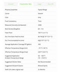 Characteristics table for Dry Graphite Lubricant For Metal Wood And Concrete That Reduces Friction And Stops Sticking High Temp