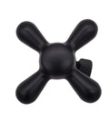 Old School Pedestal Lavatory Kit With Cross Handles In Matte Black Finish For Classic Bath Vanities Includes Compression Angle Stops Inlet Adapters Bullnose Risers Sure Grip Flanges And All Necessary Connectors