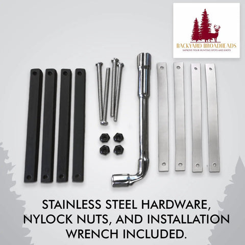 Subatomic Hanger Guard Stirrup For Crossbows Fits R9 R10 R10X R15 R20 R29 R29X LR, stainless parts and wrench included