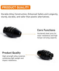 Tough As Nails 10 Pack Keyless Rotary Tool Chuck, durable alloy construction, high torque carrying capacity, compatible with Dremel Minis.