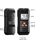 Premium Handheld Wall Scanner And Digital Metal Detector With Bright Lcd Display showing buttons, sensor, and display features.
